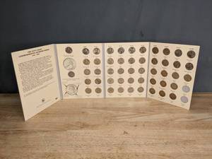 lot 185 image: The 50 State Commemorative Quarter Series Collectors Book and Coins R