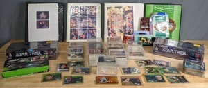 lot 162 image: Large Collection of Star Trek Trading Cards, Coasters, Boxes, Binders, and More  R
