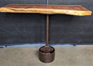 lot 60 image: Beautiful Live Edge Wood Table K