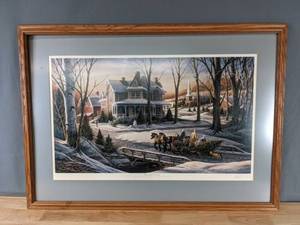 lot 81 image: Framed and Signed Homeward Bound Artwork by Terry Redlin K
