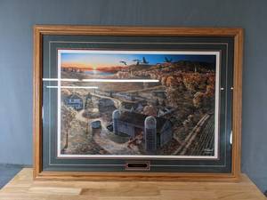 lot 83 image: Framed Jim Hansel Artwork Titled Changing Seasons K