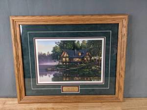 lot 85 image: Frames and Signed Kim Norlien Artwork Titled Cabin Fever K