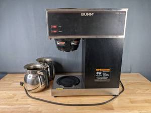 lot 211 image: Bunn VPR Commercial Coffee Maker with 2 Decanters H
