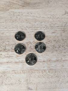 lot 94 image: Collection of Five Sacagawea One Dollar Coins  K