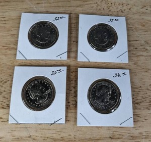 lot 90 image: Set of (4) 1979 Susan B. Anthony Dollar Coins K