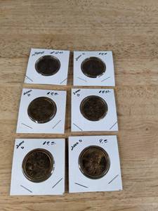 lot 128 image: Set of Six 2000D Minted Sacagawea Coins K