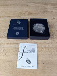 lot 68 image: 2017 American Eagle One Ounce Uncirculated Coin K