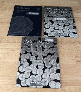 lot 42 image: Statehood Quarters Collection 1999-2001, Washington Quarters State Collection 1999-2003 Book Volume 1, & Washington Quarters State Collection 1999-2003 Book Volume 1 K