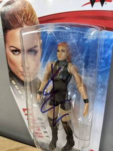 lot 69A image: New Becky Lynch Autographed WWE Wrestling Figurine The Man X