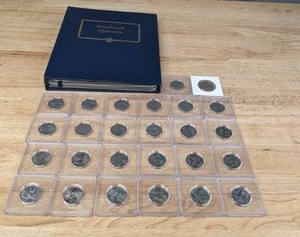 lot 85A image: Statehood Quarter Coin Collection with Statehood Quarter Whitman Classic Coin Album K