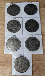 lot 141 image: Seven Eisenhower Liberty Dollar Coins K