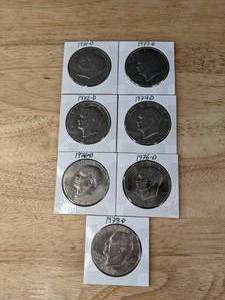 lot 132 image: Set of Seven Eisenhower Liberty Dollar Coins K