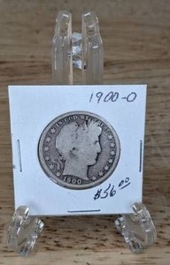 lot 22 image: 1900-O Barber Half Dollar Coin  K
