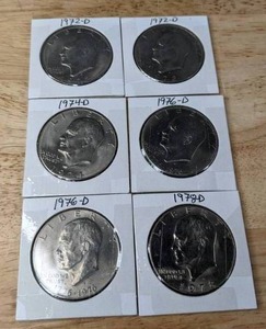 lot 131 image: Set of Seven Eisenhower Liberty Dollar Coins K