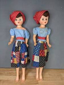 lot 296 image: (2) Vintage Rags-To-Riches Jointed Dolls M