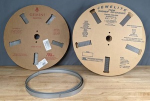 lot 455 image: Sign Supplies (1) Roll of Gemini Gem Trim and (3) Rolls of Jewelite from Wagner Zip Change  E