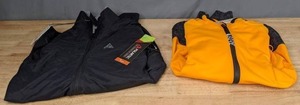 lot 18 image: (2) NEW Mens Jackets 7Mesh Freeflow with Polartec Alpha Insulation, Size MediumBlack and Gore-Tex Infinium, Size MediumBright Orange  E
