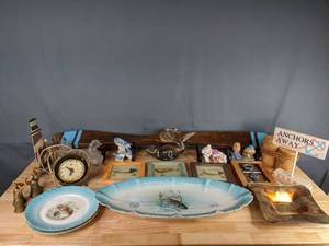 lot 483 image: Mostly Nautical Decor with some Misc. Thrown In N