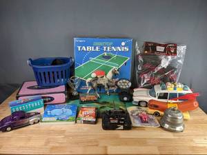 lot 485 image: Vintage Toys (Oscar Myer, Ghostbusters, Cabbage Patch Kid) Games, Guesstures, Scrabble, and More N