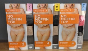 lot 478 image: Reseller Delight 6 Warners No Muffin Top Sizes Small, Medium, and Large N