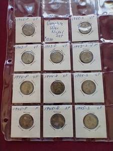 lot 1 image: Complete War (Silver) Nickel Set - 11 Coins