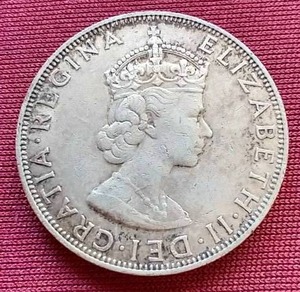 lot 45 image: 1964 Bermuda Silver 1 Crown Coin