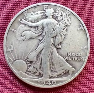 lot 62 image: 1940 Walking Liberty Half Dollar