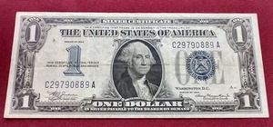 lot 115 image: Series 1934 Silver Certificate $1 Note