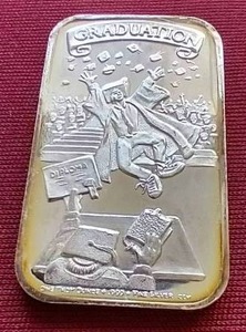 lot 140 image: 1 Oz Graduation Silver Round