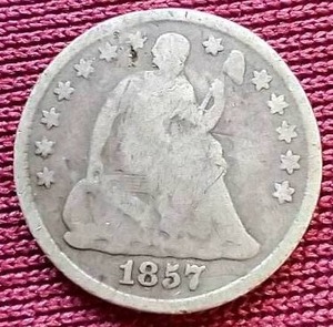 lot 148 image: 1857 Half Dime