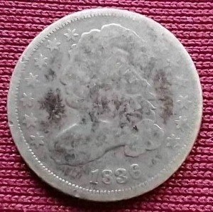lot 156 image: 1836 Capped Bust Dime
