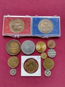 lot 166 image: Variety Token & Medal Lot - Some Local