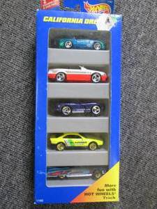 5 pack of california dream hotwheel...