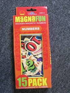 magna fun wooden magnetic numbers ...