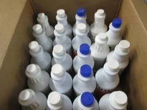 21 bottles of various cleaning chem...