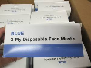 case of 60 boxes of 3-ply blue disp...