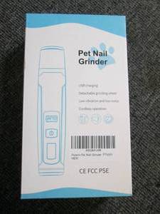 new pet nail grinder ...