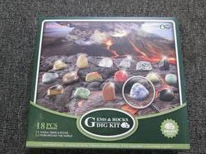 new gems and rocks dig kit 18 real ...