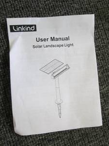 new 2 pack of led solar spot lights...