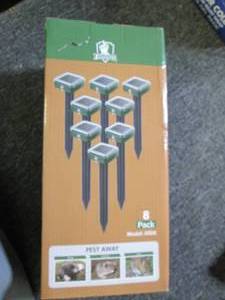 new 8 pack mole repeller ...