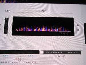 new 60 inch wall or recessed mount ...