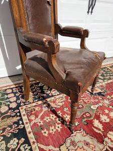 lot 45 image: Gothic Revival Vicars Armchair