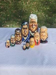 lot 92 image: Political Russian Nesting Dolls