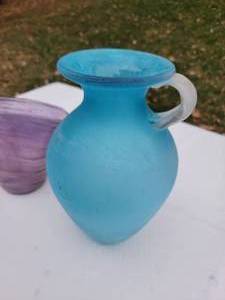 lot 117 image: Smokey Art Glass Vases