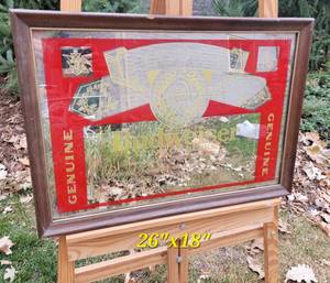 lot 155 image: Vintage Budweiser King of Beers Bar Mirror