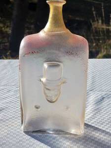 lot 76 image: Intriguing Fine Art Glass Bottle
