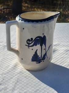 lot 85 image: Vintage Handpainted Ceramic Pitcher by Anfora