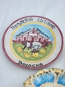 lot 158 image: Colorful Italian Ceramic Plates
