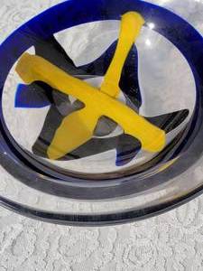 lot 23A image: Orrefors Art Glass Bowl signed Lars Hellsten 1991