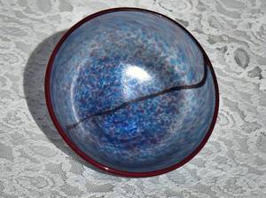 lot 24 image: Kosta Boda Art Glass Miniature Meridan Bowl, signed